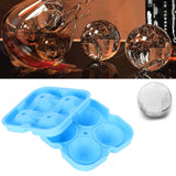 4Grid Ice Mold Reusable DiamondShape Ice Cubes Maker Tray Home Kitchen Supplies(Blue ) - Extra Image