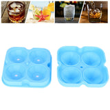 4Grid Ice Mold Reusable DiamondShape Ice Cubes Maker Tray Home Kitchen Supplies(Blue ) - Extra Image