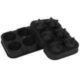 6-Grid Ice Ball Maker Black Reusable Ice Ball Mold for Beer Cocktail Wine Beverage - Extra Image
