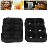 6-Grid Ice Ball Maker Black Reusable Ice Ball Mold for Beer Cocktail Wine Beverage - Extra Image