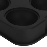 6-Grid Ice Ball Maker Black Reusable Ice Ball Mold for Beer Cocktail Wine Beverage