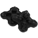 4-Grid Skull Shape Ice Tray Mold Food Grade Silicone Ice Cream Mold for Kitchen Summer