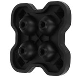 4-Grid Skull Shape Ice Tray Mold Food Grade Silicone Ice Cream Mold for Kitchen Summer