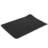 Food Grade Silicone Mat Durable Environmental Protection Cat Dog Food Mat for Pets CarBlack - Side View