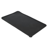 Food Grade Silicone Mat Durable Environmental Protection Cat Dog Food Mat for Pets CarBlack - Top-Down View