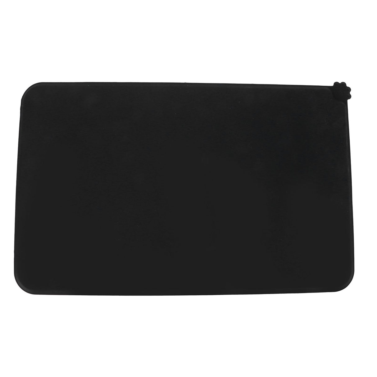 Food Grade Silicone Mat Durable Environmental Protection Cat Dog Food Mat for Pets CarBlack