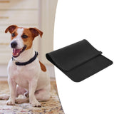 Food Grade Silicone Mat Durable Environmental Protection Cat Dog Food Mat for Pets CarBlack
