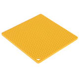 Insulation Pad Food Grade Silicone Pad AntiScalding Thickened Microwave Oven Mat for Kitchen Use(Yellow )