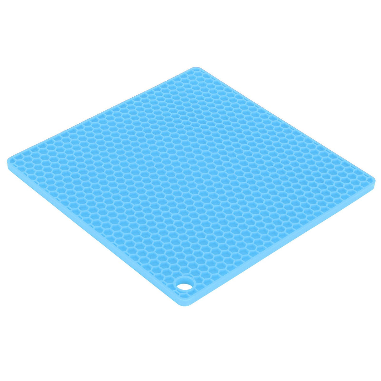 Insulation Pad Food Grade Silicone Pad AntiScalding Thickened Microwave Oven Mat for Kitchen Use(Blue )