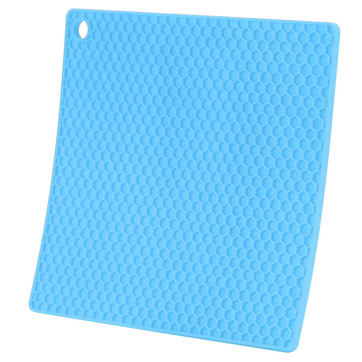 Insulation Pad Food Grade Silicone Pad AntiScalding Thickened Microwave Oven Mat for Kitchen Use(Blue )
