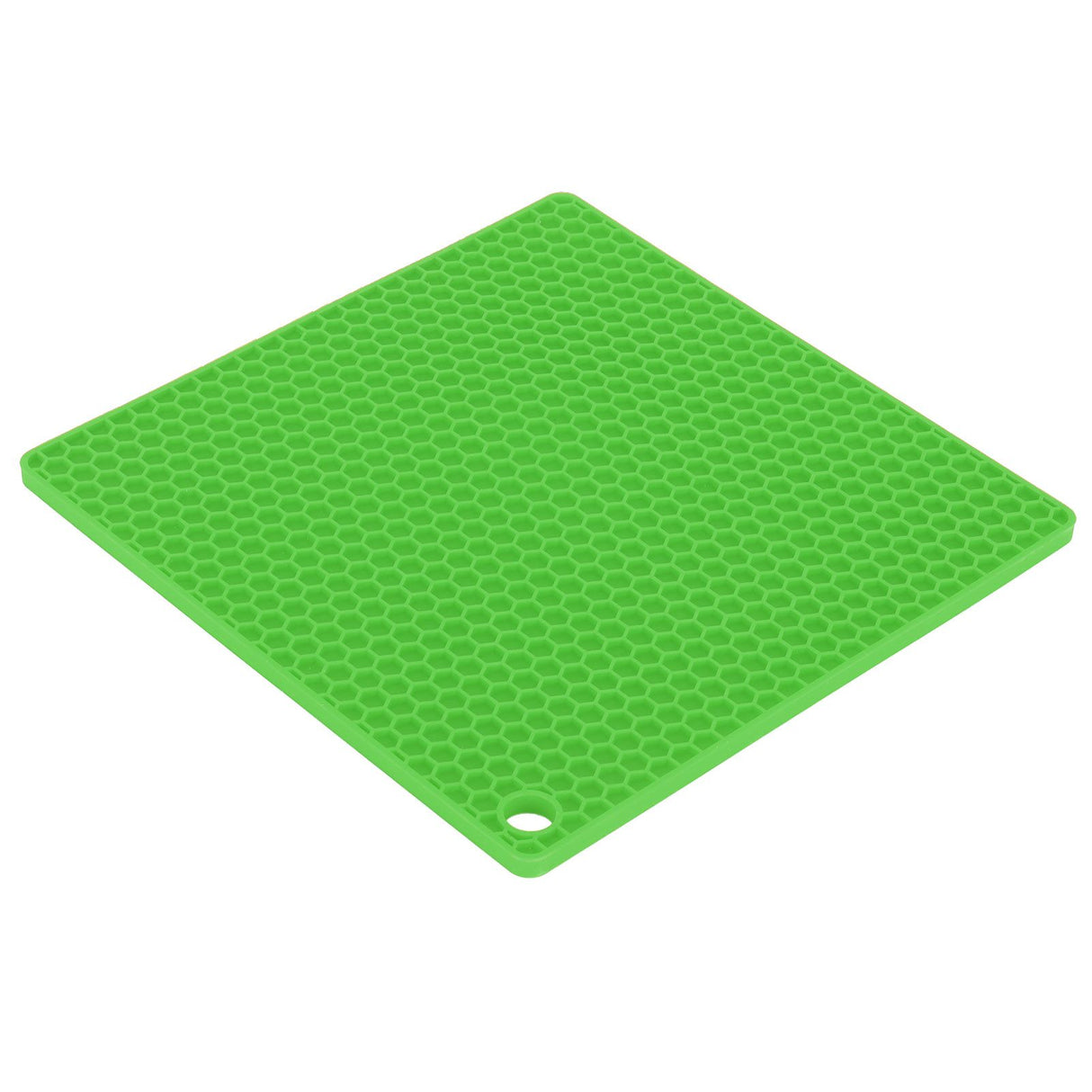 Insulation Pad Food Grade Silicone Pad AntiScalding Thickened Microwave Oven Mat for Kitchen Use(Green )