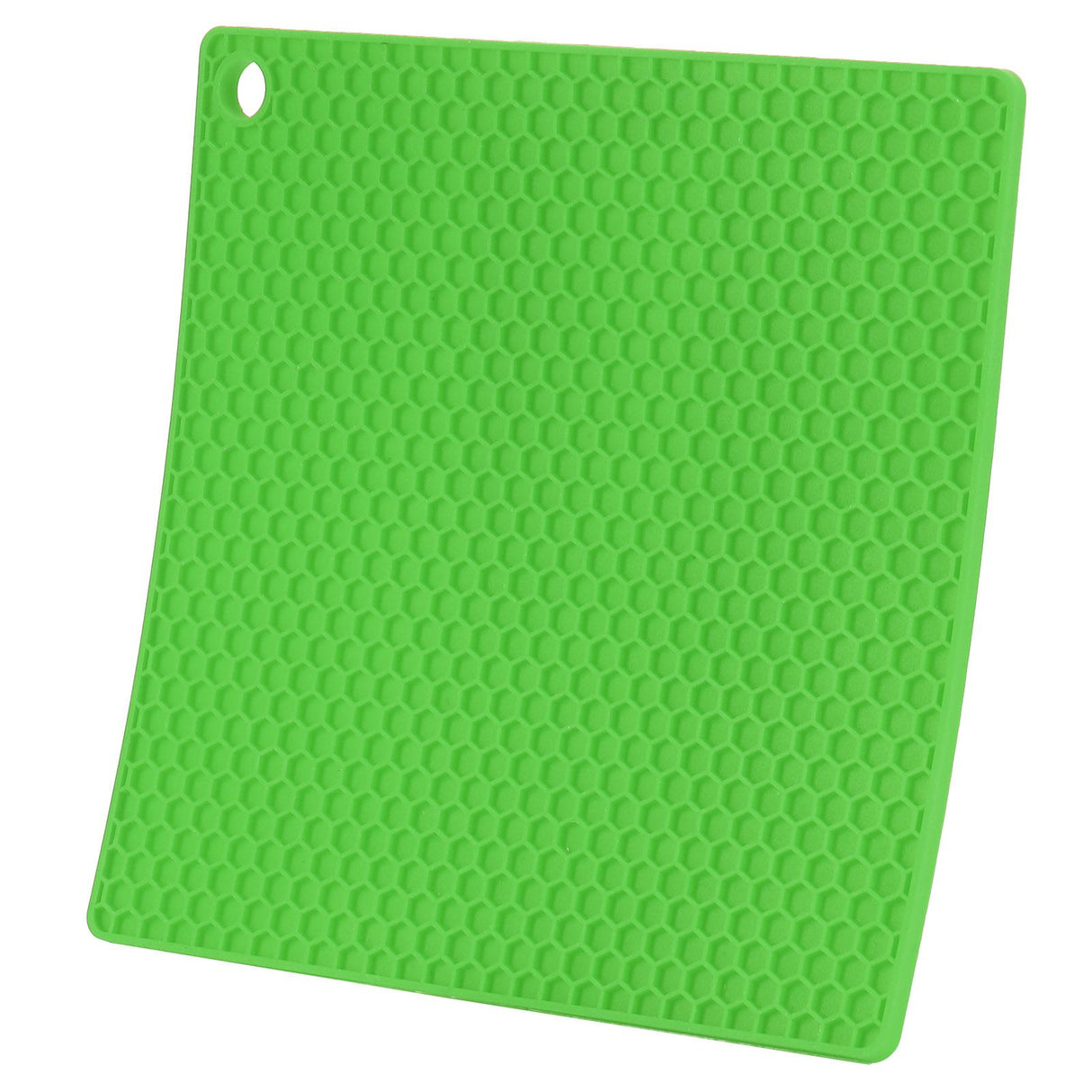 Insulation Pad Food Grade Silicone Pad AntiScalding Thickened Microwave Oven Mat for Kitchen Use(Green )