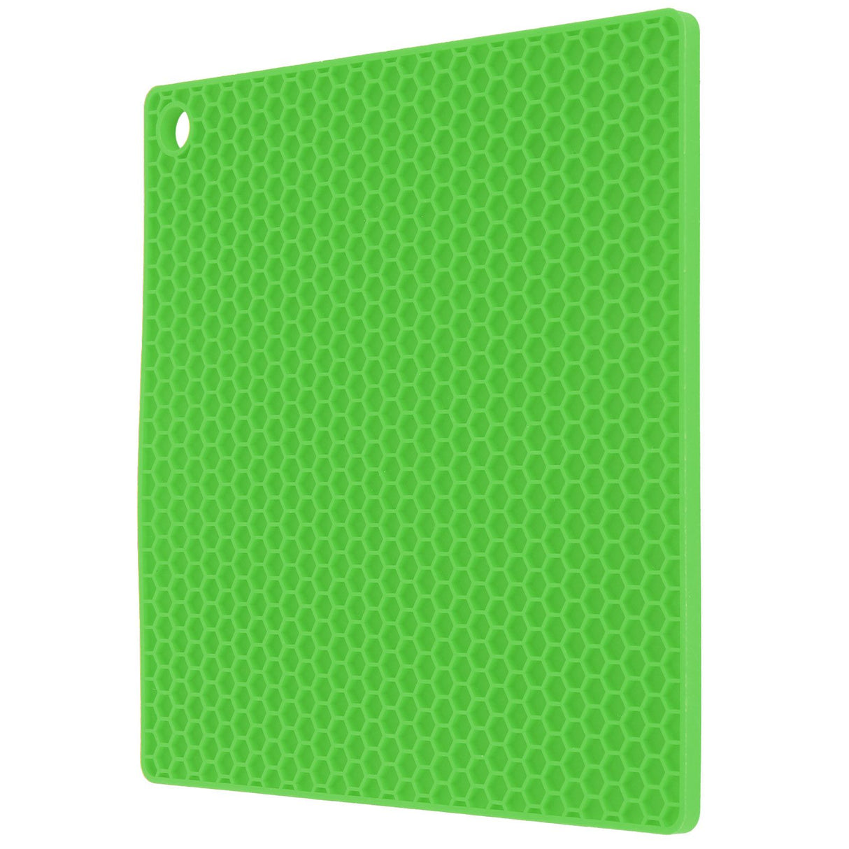 Insulation Pad Food Grade Silicone Pad AntiScalding Thickened Microwave Oven Mat for Kitchen Use(Green )