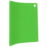 Insulation Pad Food Grade Silicone Pad AntiScalding Thickened Microwave Oven Mat for Kitchen Use(Green )