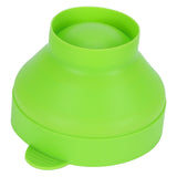 Popcorn Bucket Folding Silicone DIY Popcorn Maker Bowl with Lid Kitchen Accessory(With HandleGreen ) - Close-Up Angle