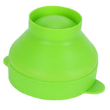 Popcorn Bucket Folding Silicone DIY Popcorn Maker Bowl with Lid Kitchen Accessory(With HandleGreen ) - Low Angle