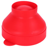 Popcorn Bucket Folding Silicone DIY Popcorn Maker Bowl with Lid Kitchen Accessory(With HandleRed )