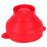 Popcorn Bucket Folding Silicone DIY Popcorn Maker Bowl with Lid Kitchen Accessory(With HandleRed )