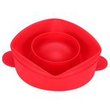 Popcorn Bucket Folding Silicone DIY Popcorn Maker Bowl with Lid Kitchen Accessory(With HandleRed ) - Extra Image