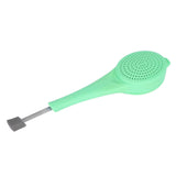 Silicone Tea Strainer Filter Loose Leaf Tea Infuser Filtering Tool Kitchen Gadget Green - 45-Degree Angle