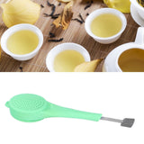 Silicone Tea Strainer Filter Loose Leaf Tea Infuser Filtering Tool Kitchen Gadget Green
