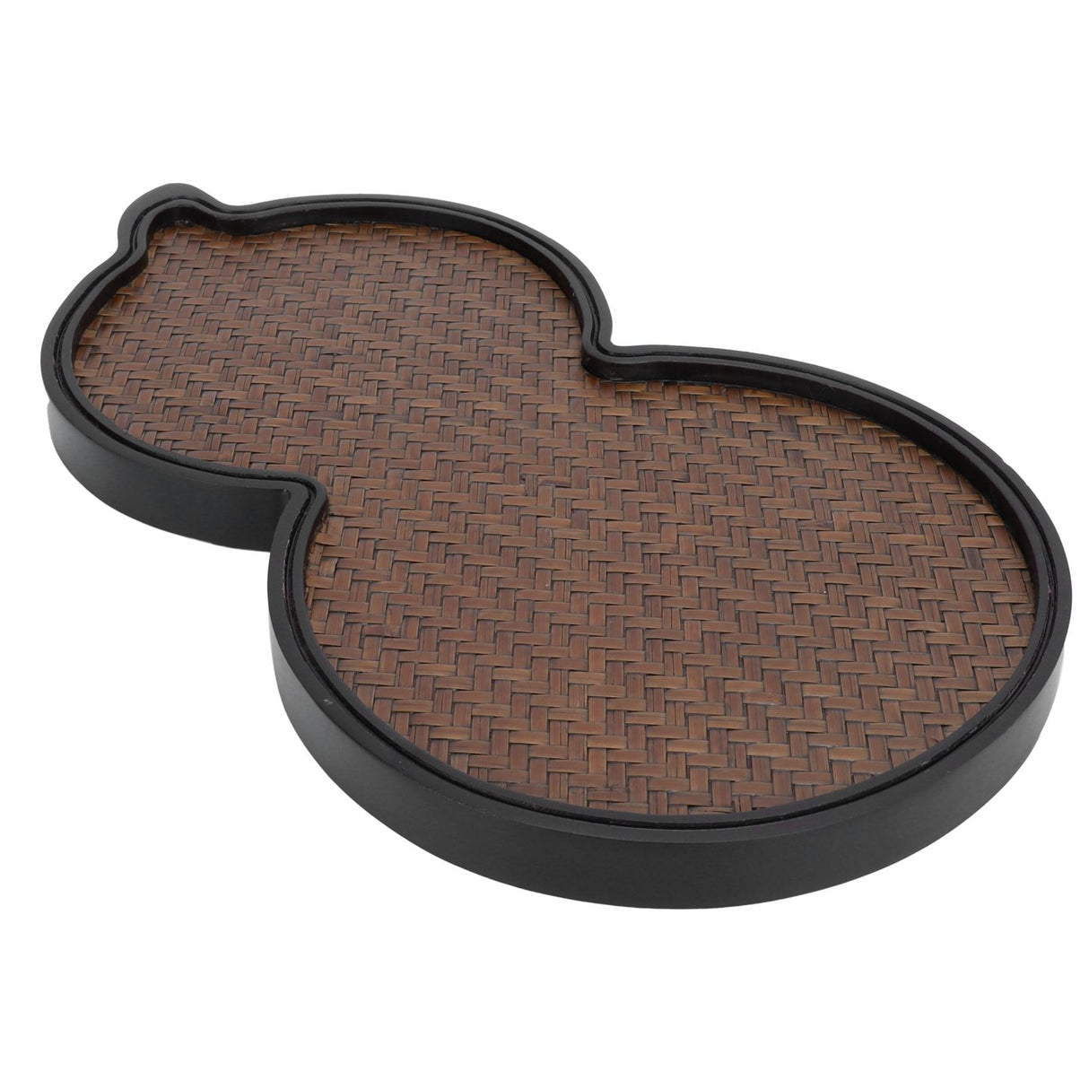 Mat Surface Bamboo Small Tea Tray Tea Plate for Teawares Teaset Saucers Tea CeremonyGourd