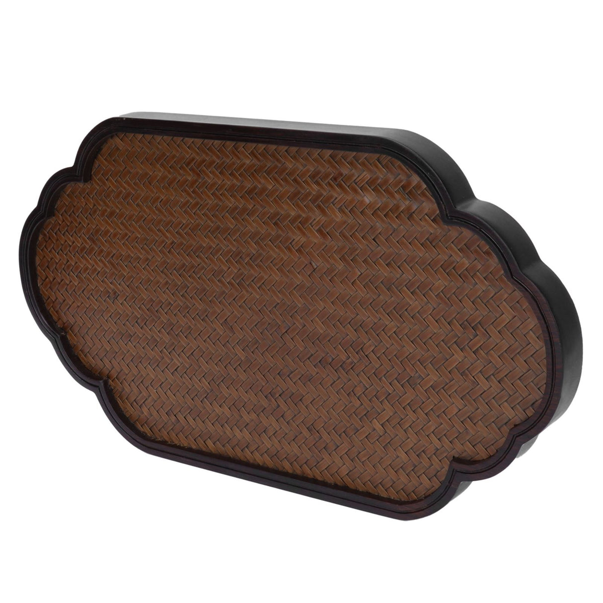 Mat Surface Bamboo Small Tea Tray Tea Plate for Teawares Teaset Saucers Tea CeremonyClouds