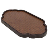 Mat Surface Bamboo Small Tea Tray Tea Plate for Teawares Teaset Saucers Tea CeremonyClouds