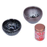 Tea Canister Teacup Set Ceramics Kung Fu Tea Set Gift Accessories for Home Gift Drinking - Front View