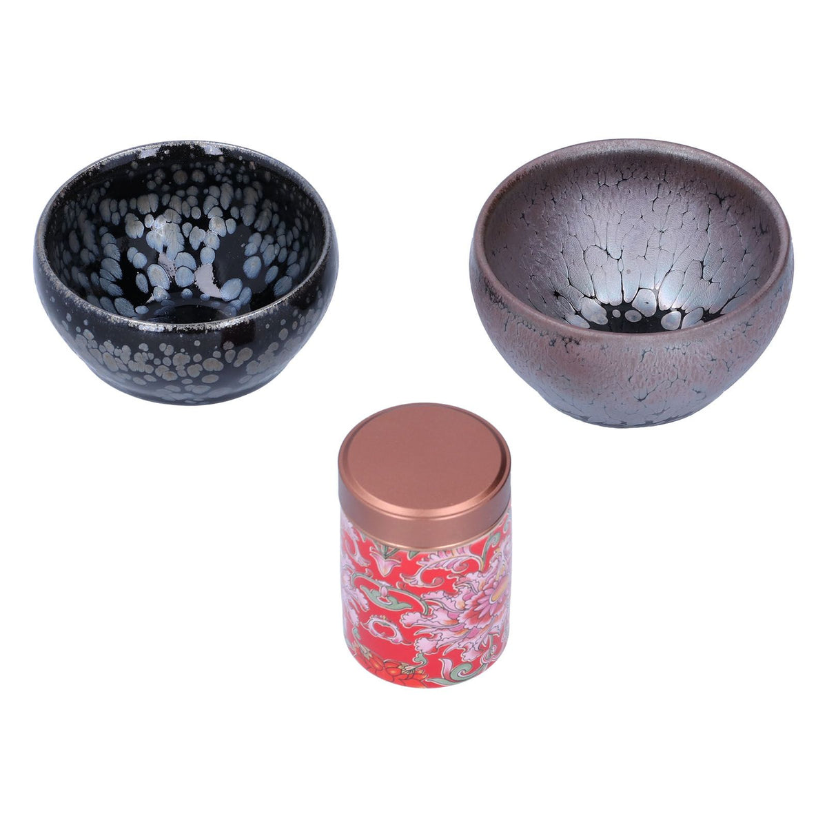 Tea Canister Teacup Set Ceramics Kung Fu Tea Set Gift Accessories for Home Gift Drinking