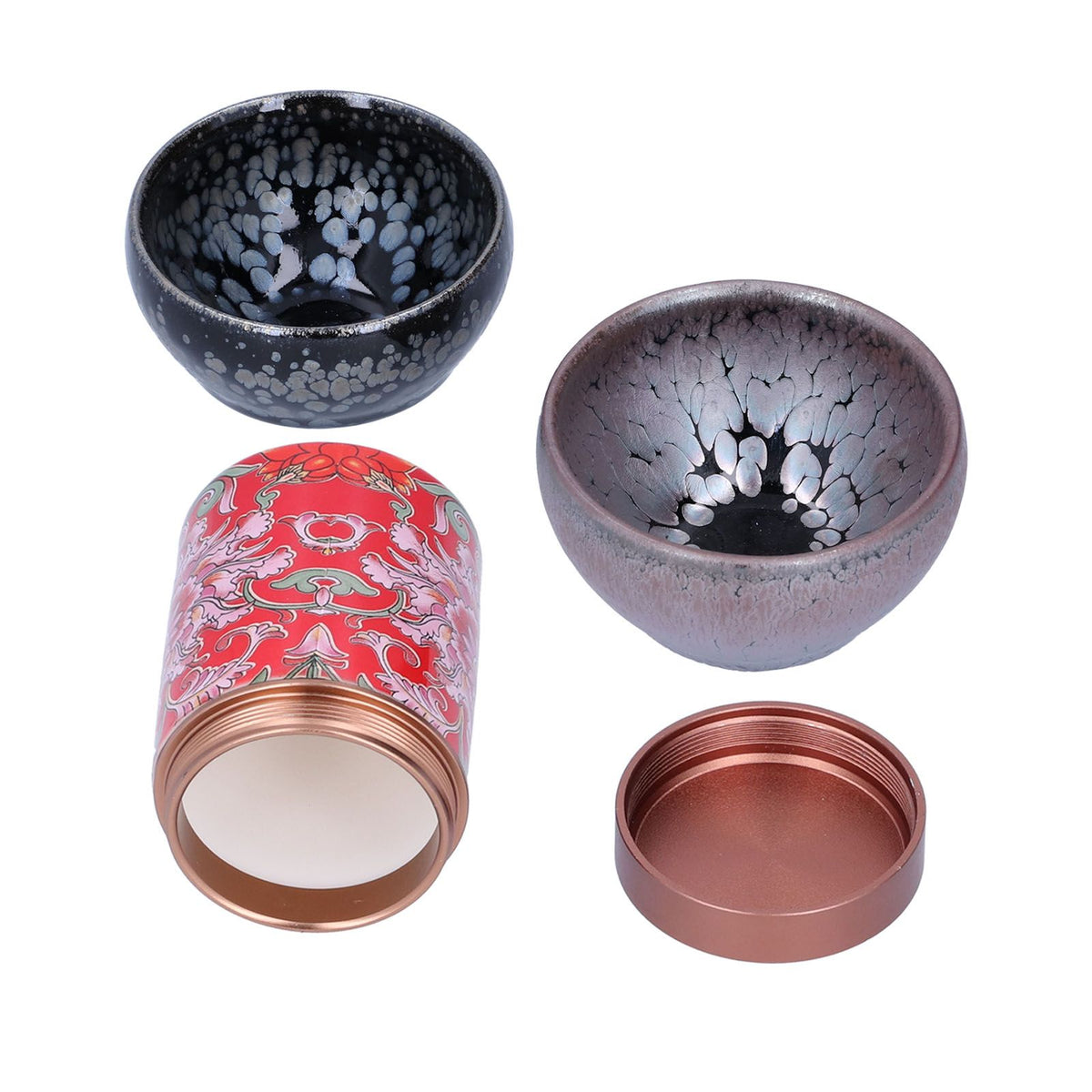 Tea Canister Teacup Set Ceramics Kung Fu Tea Set Gift Accessories for Home Gift Drinking