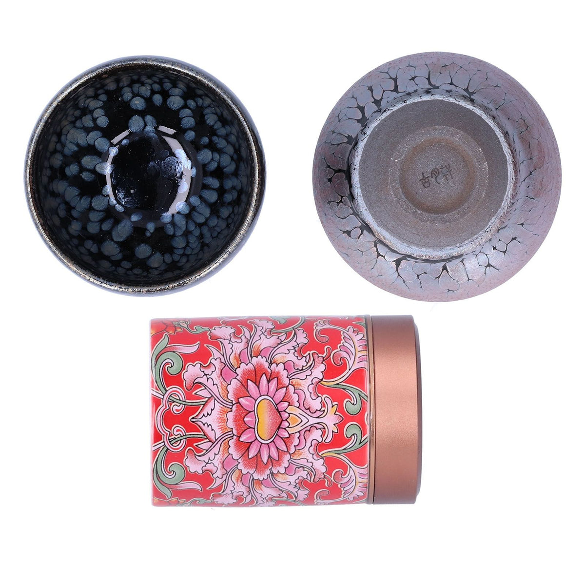 Tea Canister Teacup Set Ceramics Kung Fu Tea Set Gift Accessories for Home Gift Drinking