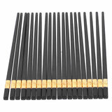 10 Pairs Chinese Style Chopsticks Set Safe Durable Tableware Gift for Family Hotel - Close-Up Angle