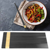 10 Pairs Chinese Style Chopsticks Set Safe Durable Tableware Gift for Family Hotel