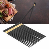 10 Pairs Chinese Style Chopsticks Set Safe Durable Tableware Gift for Family Hotel