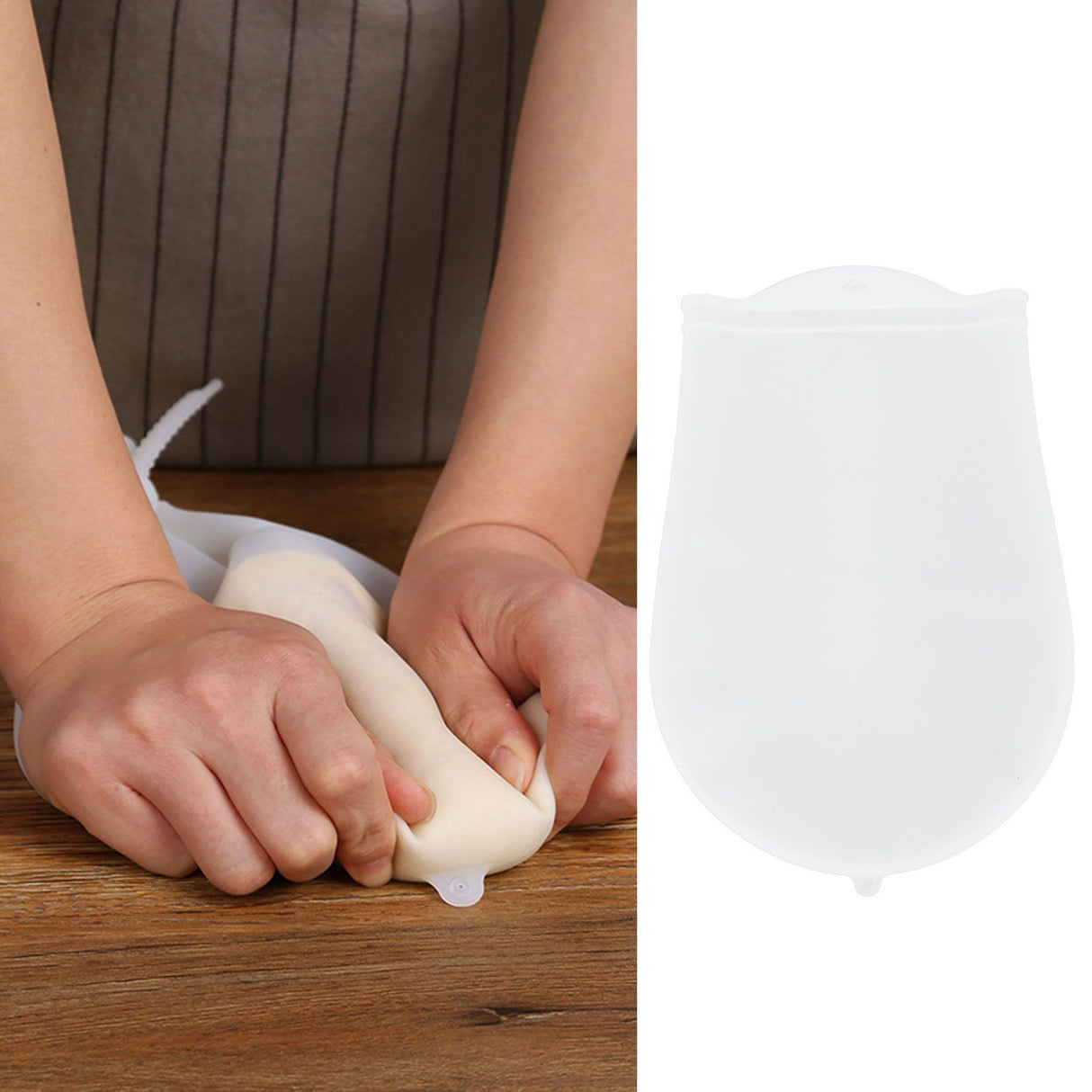 Kneading Dough Bag Thicken Silicone Dough Flour Mixer Bag for Pastry Bread MakingS