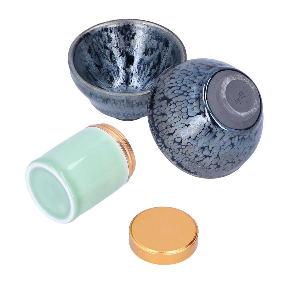 Kung Fu Tea Set Ceramic Tea Canister and Tea Cup for Gift Teaware Home Decoration