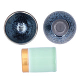 Kung Fu Tea Set Ceramic Tea Canister and Tea Cup for Gift Teaware Home Decoration