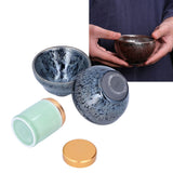 Kung Fu Tea Set Ceramic Tea Canister and Tea Cup for Gift Teaware Home Decoration