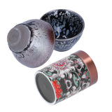 Ceramic Kung Fu Tea Set Tea Canister with Tea Cup for Home Tea House Gift Tea Accessory - Front View