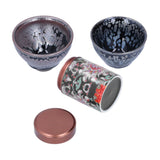 Ceramic Kung Fu Tea Set Tea Canister with Tea Cup for Home Tea House Gift Tea Accessory - Rear View
