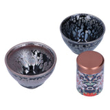 Ceramic Kung Fu Tea Set Tea Canister with Tea Cup for Home Tea House Gift Tea Accessory