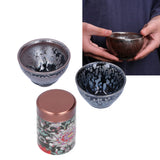 Ceramic Kung Fu Tea Set Tea Canister with Tea Cup for Home Tea House Gift Tea Accessory