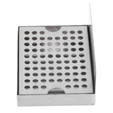 Wall Mounted Beer Drip Tray Stainless Steel Drip Tray for Homebrew Kegging Draft Beer - Rear View