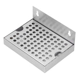 Wall Mounted Beer Drip Tray Stainless Steel Drip Tray for Homebrew Kegging Draft Beer - Close-Up Angle