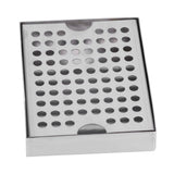 Wall Mounted Beer Drip Tray Stainless Steel Drip Tray for Homebrew Kegging Draft Beer - Low Angle