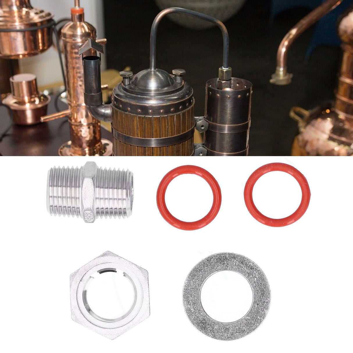 Fermentation Bulkhead Kit Stainless Steel Beer Brewing Utensils Brewer Hardwares