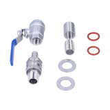 Weldless Kettle Valve Kit 1/2in BSP Ball Valve Quick Connector Bulkhead Assembly - Extra Image