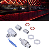 Weldless Kettle Valve Kit 1/2in BSP Ball Valve Quick Connector Bulkhead Assembly
