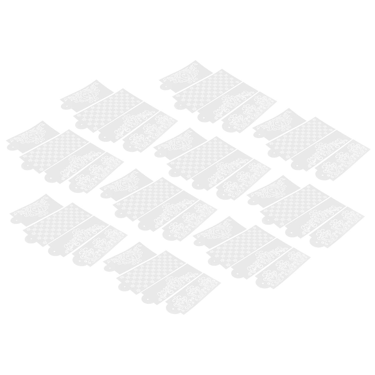 10 Set Cake Spray Mold Cake Embossing Mold Baking Stencils for Home Kitchen Tool